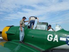 Climbing-into-cockpit